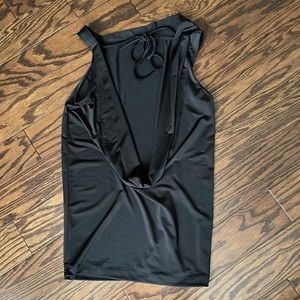 Black unique tank top.